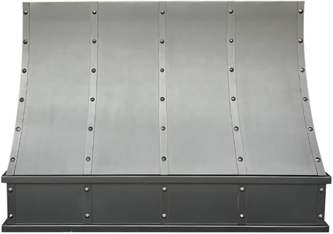 CT Copper Tailor Sloped Copper Vent Hood Wall Mount,42'' W,42''H, 1150 CFM Exhaust Fan,Stainless Steel Vent,LED Light,Dishwasher-Safe Baffle Filters,VH8TR1