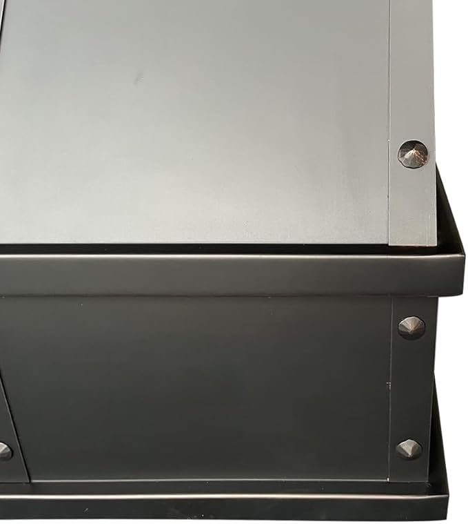 CT Copper Tailor Sloped Copper Vent Hood Wall Mount,54'' W,42''H,1260 CFM Exhaust Fan,Stainless Steel Vent,LED Light,Dishwasher-Safe Baffle Filters,VH8TR1