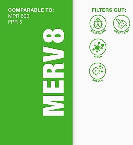 Aerostar 16.375x21.5x1 MERV 8 Air Filter, 6 Count, ACTUAL SIZE (16.50 x 21.50 x 0.75), HVAC, Air Conditioning & Furnace Filter Captures Dust, Lint & Pollen (MPR 600 / FPR 5), Made in USA