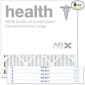AIRX WICKED CLEAN AIR. 18x18x1 Air Filter MERV 13 Pleated HVAC AC Furnace Air Filter, Health 6-Pack, Made in the USA