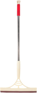 Multifunctional Glass Door Squeegee with Long Handle, Dry and Wet Use Floor and Mirror Cleaner for Bathroom Shower Windows, Khaki Household Water Scraper