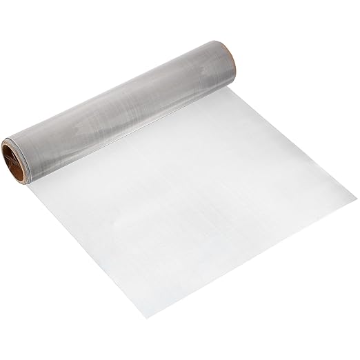 uxcell 150 Mesh 79" x 10" Woven Wire Mesh, 316 Stainless Steel Air Vent Filter Screen, Window Screen Mesh for DIY Projects Vents Cover Filtration Animals Fence
