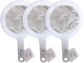 Kitchen Ultra-Fine Nylon Mesh Strainer Plastic Sieve Fine Mesh Filter Spoon For Soy Milk Coffee Filter Milk Yogurt Juice Kefir Honey coladores de cocina (Set of 3-100 + 200 + 400 Mesh)