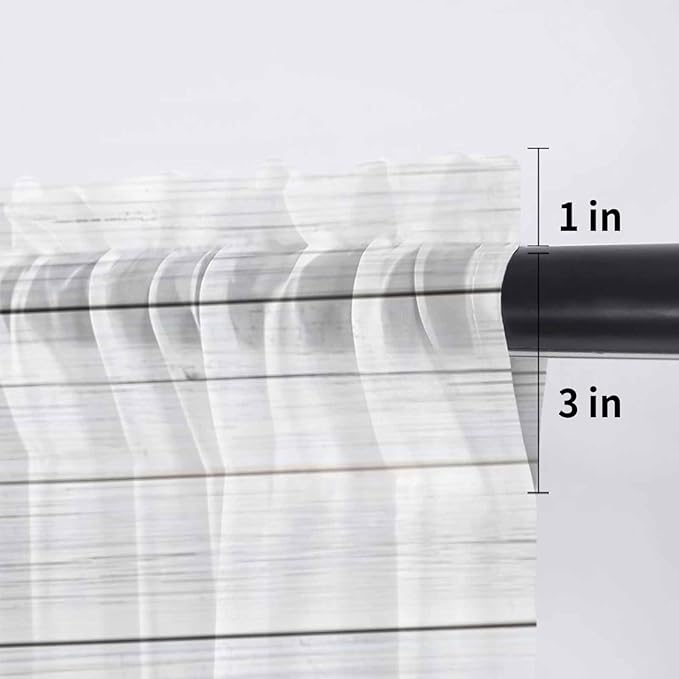Farmhouse Sheer Valance Curtains, Summer Blue Car with Cactus Succulents Wood Grain Light Filtering Kitchen Valances Rod Pocket Voile Curtain Window Treatment for Bedroom/Living Room/Basement 54Wx18L