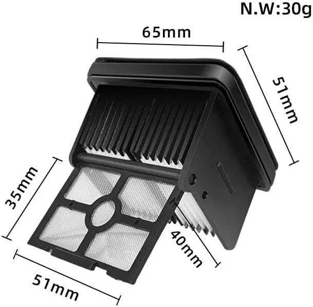 Scrubber Wiper Filter Soft Brush Wet and Dry Vacuum Cleaner Spare Part，Compatible for Dreame， M13 / H13 Accessories(FILTER-4PCS)