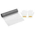 PATIKIL 40" L x 16" W Woven Wire Mesh, 120 Mesh 304 Stainless Steel Air Vent Filter Screen with Gloves for Window Security Vent Cover Filtration Animals Fence
