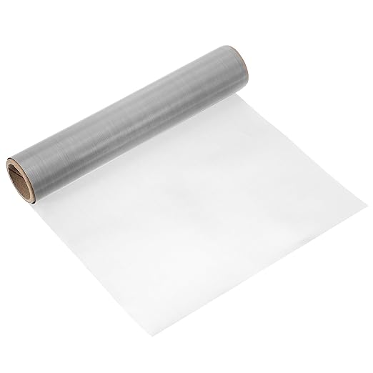 uxcell 250 Mesh 79" x 10" Woven Wire Mesh, 316 Stainless Steel Air Vent Filter Screen, Window Screen Mesh for DIY Projects Vents Cover Filtration Animals Fence