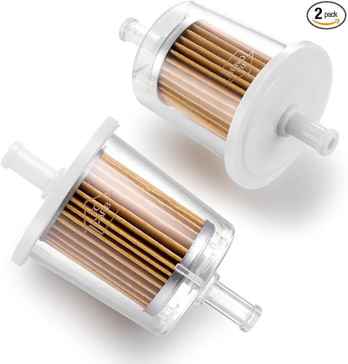 FUEL FILTER INDUSTRIAL HIGH PERFORMANCE UNIVERSAL INLINE GAS FILTER 5/16" 2 Pack