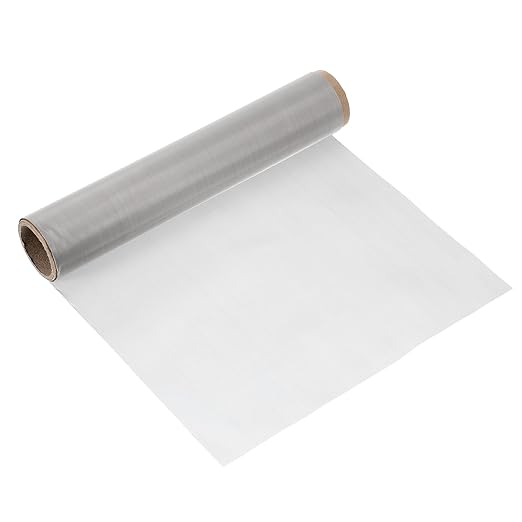 uxcell 300 Mesh 118" x 10" Woven Wire Mesh, 316 Stainless Steel Air Vent Filter Screen, Window Screen Mesh for DIY Projects Vents Cover Filtration Animals Fence