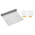 PATIKIL 40" L x 16" W Woven Wire Mesh, 300 Mesh 304 Stainless Steel Air Vent Filter Screen with Gloves for Window Security Vent Cover Filtration Animals Fence