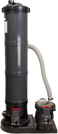 Rx Clear Radiant Cartridge Filter System for Above Ground Pools | 1 HP Extreme Force Pump | 200 Sq. Ft. Cartridge | 115V Single Speed | For Pools up to 15,000 Gallons | 1 ½" Inch Threaded Ports