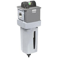 Parker Hannifin P33FA96DSAN Series P33F Aluminum Standard Coalescing and Adsorber Filter, 0.01 µ Element with DPI, Metal Bowl with Sight Gauge, Auto Drain, No Mounting Bracket, 3/4" NPT Port Size