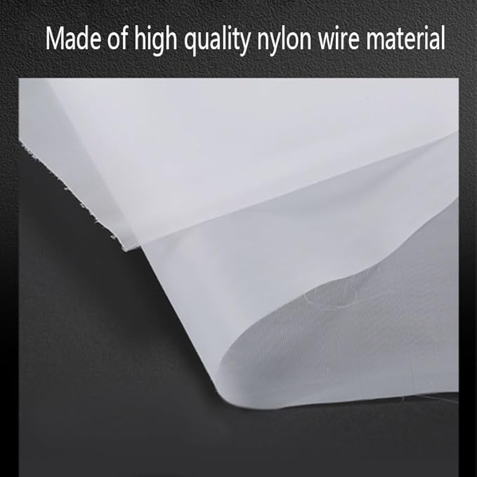 Fine Filter Mesh Nylon Fabric, Recycling Screens for Kitchen Filtration Food Wine 80-500 Mesh(100mesh 150micron,1x5 meter)