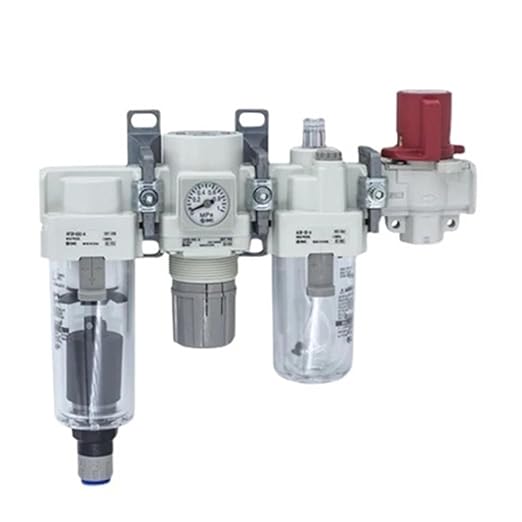 1pc Air Combination Air Filter + Regulator + Lubricator + Valve AC AC40 AC40-03C/04C/03D/04D/03CE/04CE/03DE/04DE/04E-V-B(AC40-04D-V-B)