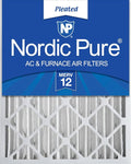 Nordic Pure 20x20x4 (Actual Size: 19 1/2 x 19 1/2 x 3 5/8) Pleated MERV 12 Air Filter 1 Pack