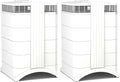 IQAir HealthPro Compact XE Air Purifier - 2-Pack - Compact HyperHEPA Filtration for Rooms up to 2480 sq ft - Allergens, Smoke, Dust, Mold, Pet Dander, Swiss Made, WiFi Enabled