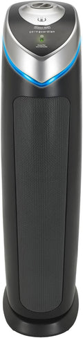 GermGuardian 3-In-1 HEPA Air Purifier for Home, Large Rooms Up To 915 Sq. Ft. with HEPA Air Filter, UV-C Light & Odor Reduction, AC5000E, 28" Tower, Gray