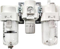 1pc Air Combination Air Filter + Regulator + Lubricator AC AC-B AC40 AC40-03/04-B 03G 04G 03E 04E 03D 04D 03C 04C 03CG 04CG DE(AC40-03-B)