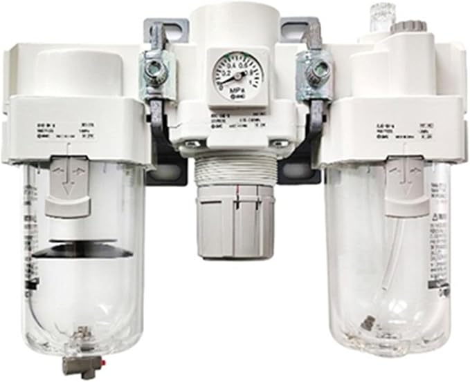1pc Air Combination Air Filter + Regulator + Lubricator AC AC-B AC40 AC40-03/04-B 03G 04G 03E 04E 03D 04D 03C 04C 03CG 04CG DE(AC40-03-B)