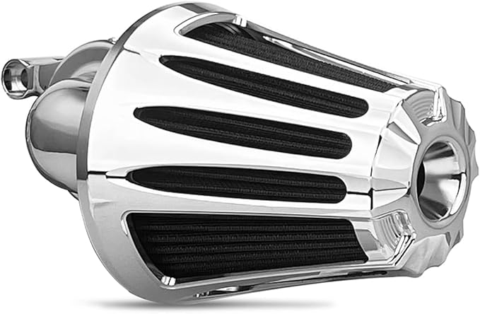 Big Sucker cone Air filter intake for harley air Cleaner Sportster Softail fatboy heritage dyna touring street road king Glide (Deep style -Chromed, Type A : For Sportster XL models)