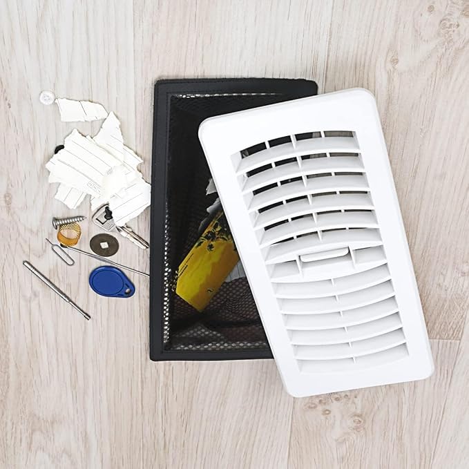Floor Register Cover Trap, Floor Air Vent Cover Screen for Home Air Vent Filters 5-Pack Floor Vent Mesh Filters Net Trap (6 x 14 Inch)