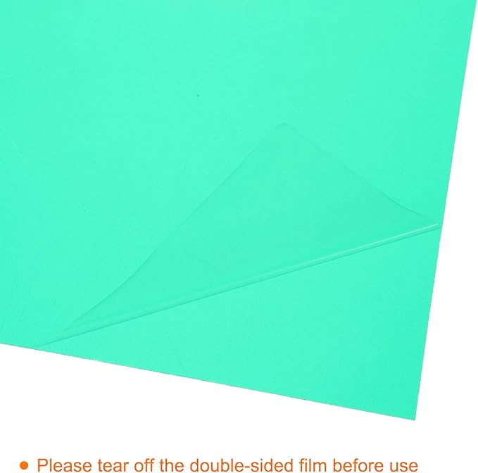 uxcell 4Pcs A4 Gel Light Lighting Filter Overlay Transparent Color Correction Plastic Vinyl PVC Sheets Photography Television Green,0.2mm