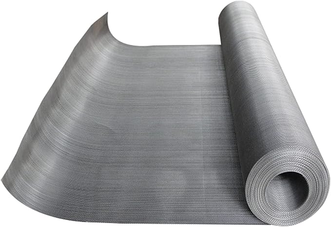 Stainless Steel Woven Wire Mesh 304 Stainless Steel Woven Wire Mesh 100 Mesh Filter Screen Sheet Heat-Resistant Tear Resistance Anti Mosquito Insect Mesh for Filter, Air Bricks, Garden
