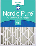 Nordic Pure 20x20x4 (Actual Size: 19 1/2 x 19 1/2 x 3 5/8) Pleated MERV 14 Air Filter 1 Pack