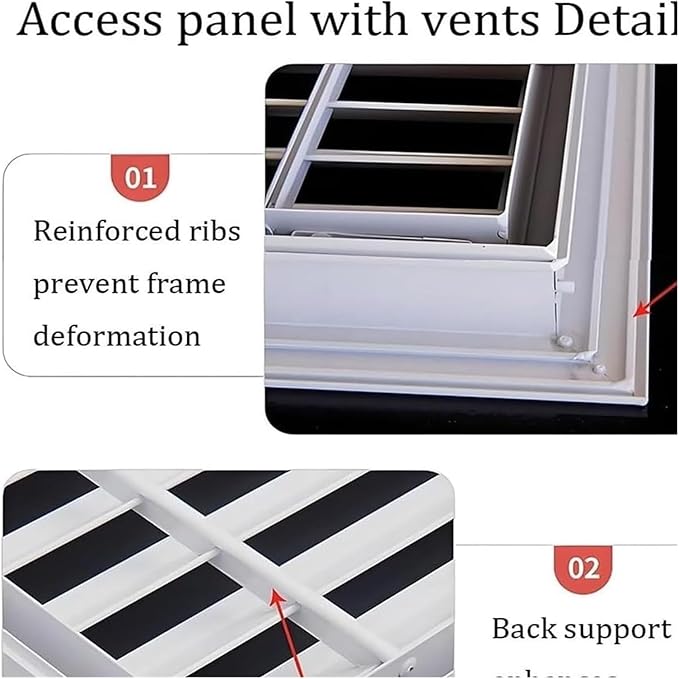 Decorative Return Air Grille Cover, Wall/Ceiling Vent Cover with Adjustable Design, Durables & Easy-to-Install for Home & Office, Cold Air Return Vent Cover(30x36in (76x91cm))