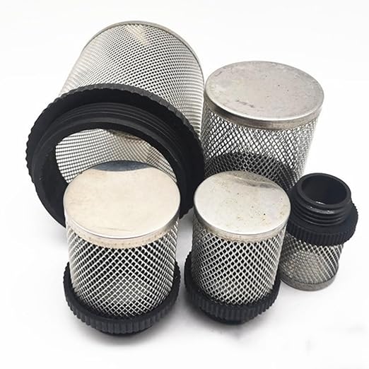Heavy-Duty Plastic Strainer 1/2 3/4 - Male Inline Filter with Mesh Net for Pond Pumps & Greenhouse Watering(2")