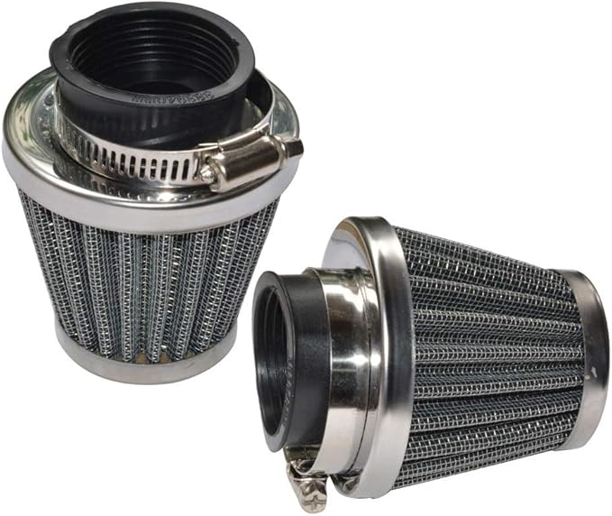 Baitaihem Pack of 2 Motorcycle POD Air Filter Dirt Pocket Bike ATV Pit Bike 35 38 39 40 42 46 48 50 52 54mm (42mm)