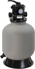 XtremepowerUS 16" Above Inground Swimming Pool Sand Filter System 7-Way Port Valve Pool Filter 21,000 Gallons