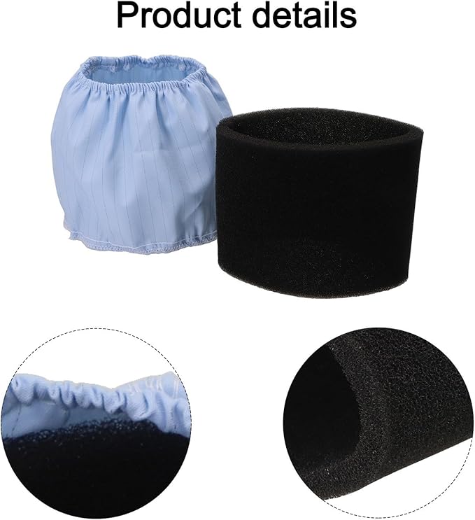 Filter Set for DVC750L Model with Fine and Coarse Filters (199827-4), for DVC750L Vacuum – Blue and Black