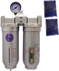 1" COMPRESSED AIR DESICCANT AIR DRYER/COALESCING FILTER FOR COMPRESSED AIR SYSTEMS GREAT FOR PLASMA CUTTER