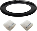 72mm Lens to 52mm Camera Lens Adapter 72mm to 52mm Step Down Ring Adapter Ring for All Brands of UV ND CPL, with Premium Lens Wiping Cloth 2 Pack (72mm-52mm)