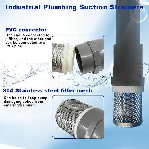 2.5" Stainless Steel Filter DN65/2.5" Suction Strainers Used to Remove Debris and Reduce Solid Entry（1pcs）