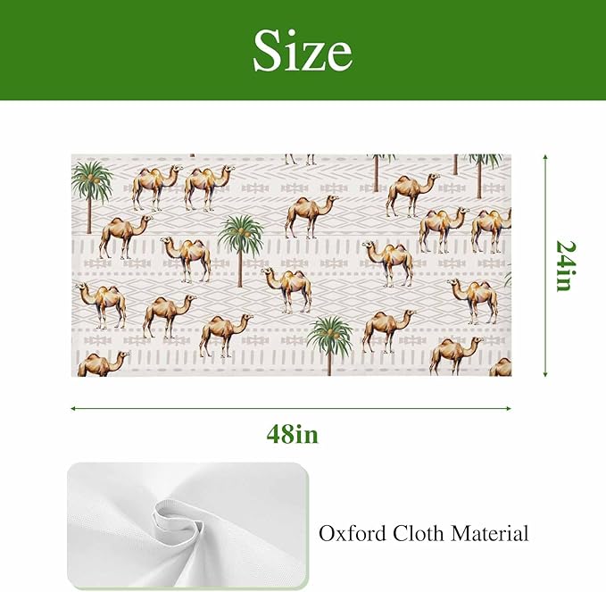 Fluorescent Light Covers for Ceiling Lights Desert Camel Magnetic Light Filters 3 Pack 4x2 ft Bohemian Southwest Date Trees Ceiling Lights Cover for Classroom Office School Home Drop Lamp Decor