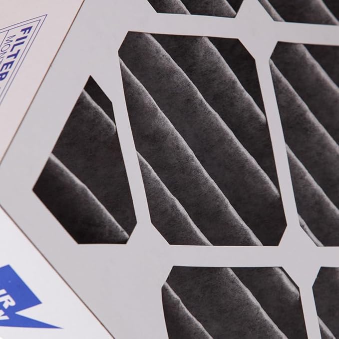 Nordic Pure 20x20x4 (Actual Size: 19 1/2 x 19 1/2 x 3 5/8) Pleated Air Filter MERV 12 Plus Carbon 2 Pack