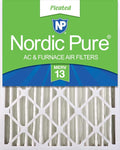 Nordic Pure 20x20x4 (Actual Size: 19 1/2 x 19 1/2 x 3 5/8) Pleated MERV 13 Air Filter 1 Pack