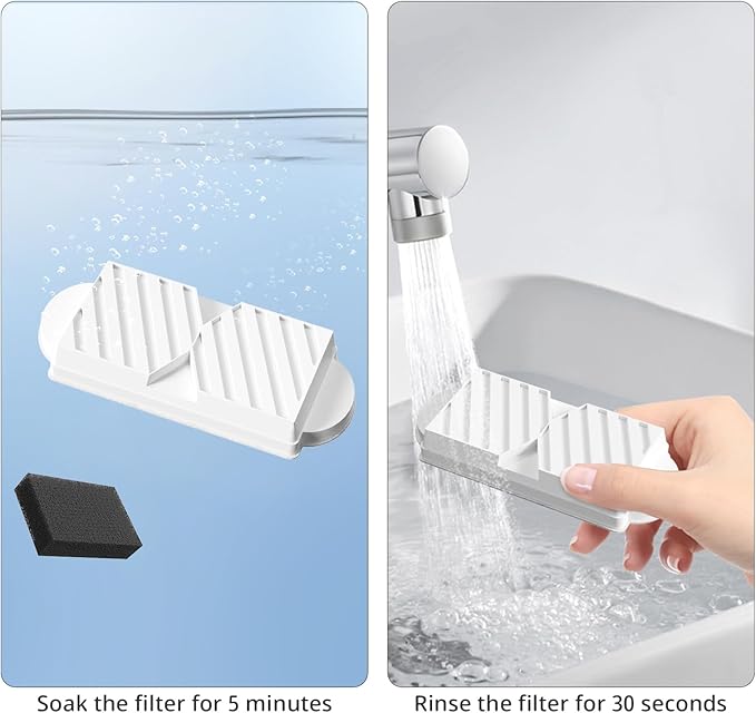Cat Water Fountain Filters for 74oz/2.2L Ceramic Cat Water Fountain, Replacement Filters (12+12 Pack)