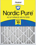 Nordic Pure 20x20x4 (Actual Size: 19 1/2 x 19 1/2 x 3 5/8) Pleated MERV 10 Air Filter 1 Pack