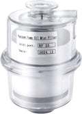 KF25 Oil Mist Filter for Vacuum Pump, 95% Filtration Efficiency PC Fume Separator with Drain Pipe, Compact Exhaust Filter for Lab Industrial