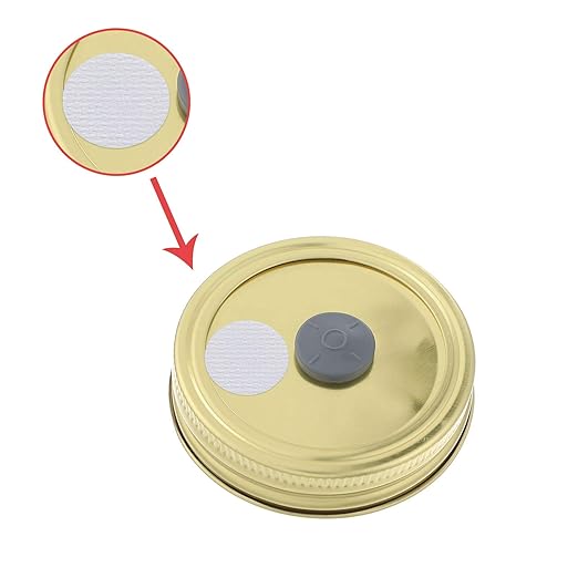Zonon 128 Pieces Synthetic Filter Paper Stickers 20 mm 0.3 ?m Synthetic Filter Disc Tape Mushroom Applied Under Wide Mouth Mason Jar for Mushroom Cultivation