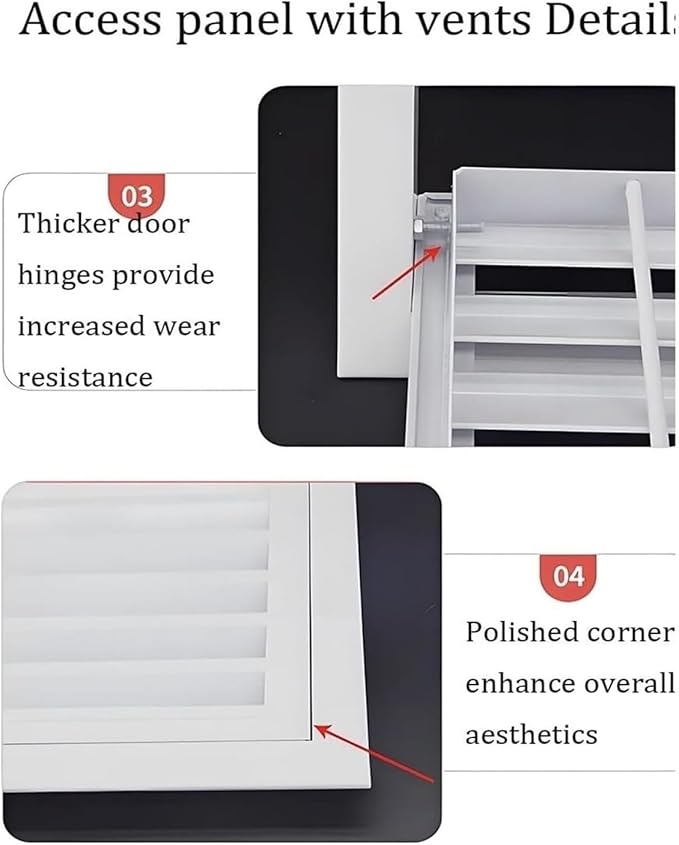 Decorative Return Air Grille Cover, Wall/Ceiling Vent Cover with Adjustable Design, Durables & Easy-to-Install for Home & Office, Cold Air Return Vent Cover(30x38in (76x97cm))