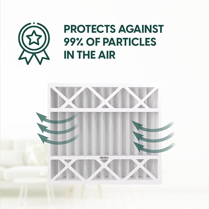 EconoHome 20x25x4 AC Furnace Pleated Air Filter MERV 11 Replacement – Allergen Defense, 4 Pack, Fits Lennox (X6673), Honeywell (FC100A1037) filters. (Actual size: 19.94 x 24.86 x 4.36 Inches)