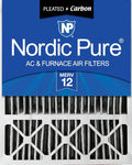 Nordic Pure 20x25x5 (Actual Size: 19 3/4 x 24 3/4 x 4 3/8) Lennox X6673 X6675 Replacement Ã‚ MERV 12 Pleated + Carbon 1 Pack