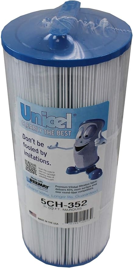Unicel 5CH-352 35 Square Foot Media Replacement Hot Tub Spa Filter Cartridge with 151 Pleats (6 Pack)