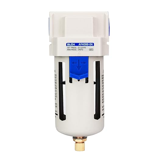 BLCH 1/2" NPT Air Line Dryer - Air Dryer for Compressor,Compressed Air Dryer Air Drying System AF4000-04 Manual Drain Poly Bowl 0-160 PSI 5μm