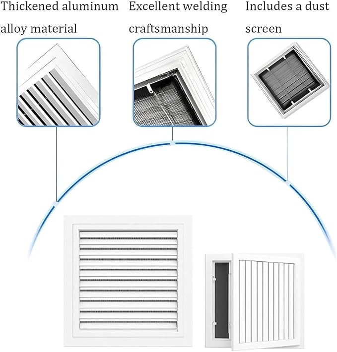 Decorative Return Air Grille Cover, Wall/Ceiling Vent Cover with Adjustable Design, Durables & Easy-to-Install for Home & Office, Cold Air Return Vent Cover(24x32in (61x81cm))