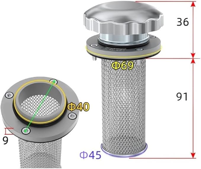 1pc Air filter EF1-25 /EF2-32 /EF3-40 /EF4-50 /EF5-65 /EF6-80(EF4-50)